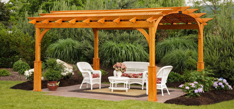 Cedar Wood Pergola Installation in Acton, CA